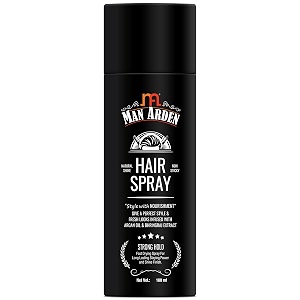 man arden hair spray - strong hold styling with nourishment - argan oil and bhringraj 180 ml