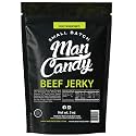 Man Candy Small Batch Beef Jerky Old Fashioned Flavor Classic Savory Premium Beef Snack High Protein 3 oz