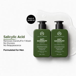 the man company anti dandruff shampoo for men 2 salicylic acid fights dandruff  itchy scalp 200 ml