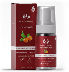 the man company intimo tea tree  sea buck thorn oil intimate wash  prevents bad odour itching  ph balance  100ml 100 ml