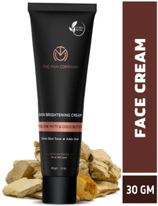 the man company mini skin brightening cream for men with multani mitti  coco butter 30 g