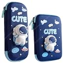 Pencil Case, Cute Cartoon Pencil Pouch 3D Embossed Design Novelty Pencil for Case Gift for Students Kids (Astronaut.(Pack of 2))