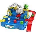 Train Track Racer Toddler Boy Car Toys Age 3 4 Year Old Boys Girls Preschool Puzzle Rail Car Adventure City Rescue Game Playset Birthday Educational Gifts for Kids (Train Adventure)