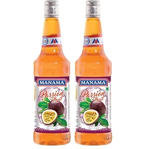 manama passion fruit syrup 750ml for cocktails and mocktails pack of 2