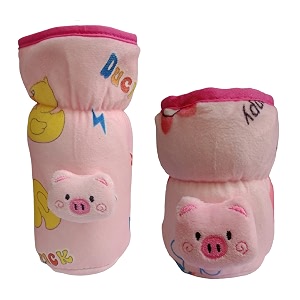 bottle covers for philips aventbroad neck soft plush stretchable baby feeding bottle tote bag cover with strap 125ml 120 ml and 140ml amp 250 260 330 ml feeders- pink