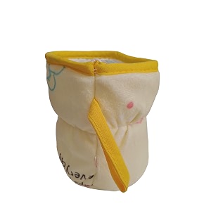 bottle covers for philips aventbroad neck soft plush stretchable baby feeding bottle tote bag cover with strap 125ml 120 ml and 140ml feeders- yellow