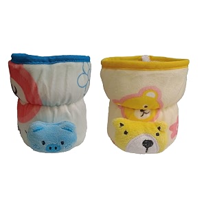 bottle covers for philips aventbroad neck soft plush stretchable baby feeding bottle tote bag cover with strap 125ml 120 ml and 140ml feeders multicolour- pack of 2