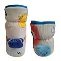 Bottle Covers for Philips Avent/Broad Neck Soft Plush Stretchable Baby Feeding Bottle Tote Bag Cover with Strap (125ml, 120 ml and 140ml & 250, 260, 330 ml Feeders- Blue)