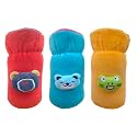 Bottle Covers for Philips Avent/Broad Neck Soft Plush Stretchable Baby Feeding Bottle Tote Bag Cover with Strap (250, 260, 330 ml Feeders (Color May Vary) Pack of 3)