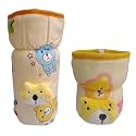 Bottle Covers for Philips Avent/Broad Neck Soft Plush Stretchable Baby Feeding Bottle Tote Bag Cover with Strap (125ml, 120 ml and 140ml &amp; 250, 260, 330 ml Feeders Yellow)