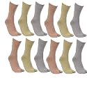 Mancloem Women's Formal/Casual Office Purpose Cotton Calf Length Socks(Free Size, Multicolored) Pack of