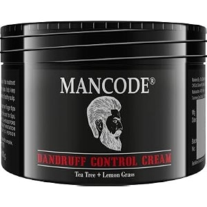 mancode dandruff control cream 100gm  prevents dandruff  non sticky oil replacement hair cream  soothes scalp  hair cream after shower  for men