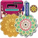 Mandala Art Kit for Adults and Kids | DIY 3D Mirror Wall Decor Kit Inspired by Lippan Art | Complete Craft Kit with Materials | Handmade Art and Craft Gift for Girls Boys | Home Decoration