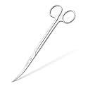 Mandala Crafts Stainless Steel 10" Curved Aquarium Scissors for Fish Tanks