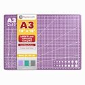 Mandala Crafts Self-Healing Purple Pink 12" x 18" A3 Cutting Mat for Sewing