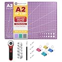 Mandala Crafts Self-Healing Purple Pink 18x24" A2 Sewing Cutting Mat Kit