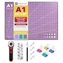 Mandala Crafts Self-Healing Purple Pink 24x36" A1 Sewing Cutting Mat Kit