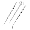 Mandala Crafts Stainless Steel 10" Aquascaping Kit for Aquarium Terrariums