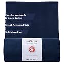 Manduka | eQua Hot Yoga Mat Towel | Midnight | 72 x 26.5 in