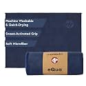 Manduka | eQua Microfiber Yoga Hand Towel | Midnight | 16 x 24 in