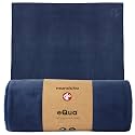 Manduka | eQua Microfiber Yoga Hand Towel | Midnight | 16 x 24 in