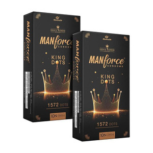 manforce king dots extra dotted unflavored condoms 10 pieces x pack of 2 condom