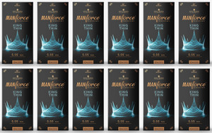 manforce king thin ultra-thin unflavoured condoms 10 pieces x pack of 12 condom set of 12 120 sheets