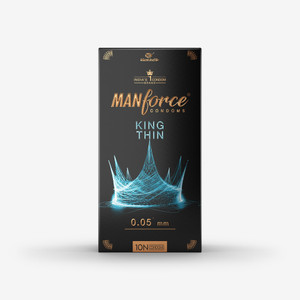 MANFORCE King Thin Ultra-Thin Unflavoured Condoms 10