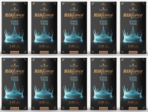 manforce king thin ultra-thin unflavoured condoms 10 pieces x pack of 10 condom set of 10 100 sheets