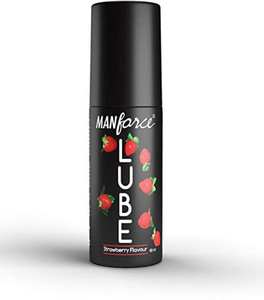 manforce lube 60ml transparent strawberry flavor lubricant oil lubricant pack of 1 lubricant