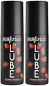 MANFORCE LUBE 60ML, Transparent Strawberry Flavor Lubricant Oil Lubricant x Pack of 2 Lubricant (120 ml)