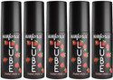 MANFORCE LUBE 60ML, Transparent Strawberry Flavor Lubricant Oil Lubricant x Pack of 5 Lubricant (300 ml)