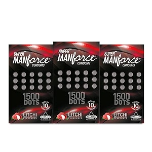 manforce more long lasting extra dotted condoms pack of 3 condoms