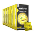 MANFORCE Overtime Pineapple Flavoured 3-in-1 Ribbed Condoms for Men- 10 Pcs x Pack of 6 Condom (Set of 6, 60 Sheets)