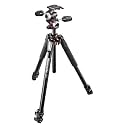 Manfrotto MK055XPRO3-3W 055 Kit Aluminium 3-Section Horizontal Column Tripod with 3-Way Head and Two ZAYKIR Quick Release Plates for the RC2 Rapid Connect Adapter,Black