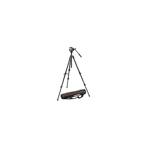 manfrotto mvh500ah 755cx3 lightweight fluid video system with carbon fiber legs and bag black
