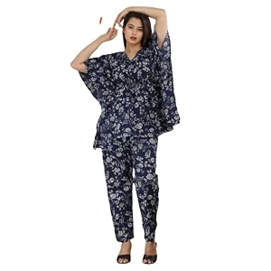 Womens Cotton Floral Printed Casual Night
