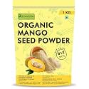 Mango Seed Powder with Vitamin B12 1kg – Raw, Vegan, Gluten-Free – Immune &amp; Digestive Support Superfood – Non-GMO Herbal Supplement – Resealable Pouch