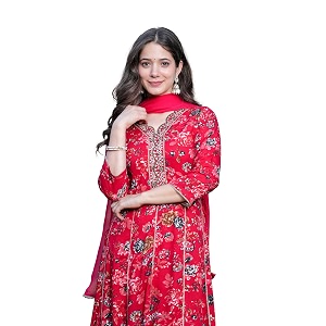 MANHAREE Womens Rayon Kurta with Pant