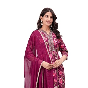 MANHAREE Womens Rayon Kurta with Pant