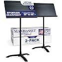 Manhasset 48 Symphony Music Stands for Sheet Music - Pack of 2