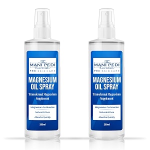 tmpe magnesium oil spray quick absorbing topical magnesium supplement relieves muscles amp joints promotes better sleep -200ml pack of 2