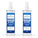 TMPE Magnesium Oil Spray. Quick Absorbing Topical Magnesium supplement. Relieves Muscles &amp; Joints, Promotes Better Sleep -200ml Pack of 2
