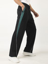 MANIAC Colorblock Men Black Track Pants