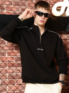 MANIAC Full Sleeve Embroidered Men Sweatshirt