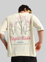 MANIAC Men Printed Round Neck Cotton Blend