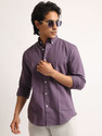 MANIAC Men Relaxed Fit Solid Spread Collar