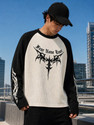 MANIAC Men Self Design Round Neck Cotton