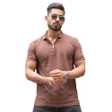 Maniac Mens Kite Textured Polo Neck Half