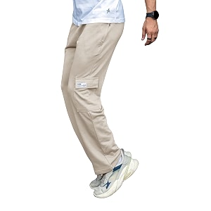 Maniac Mens Solid Baggy Fit Cargo for